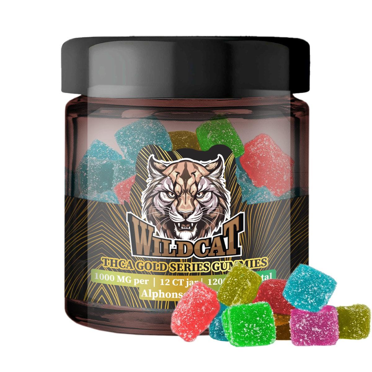 WILD CAT THCA GOLD SERIES 1000MG PER GUMMY