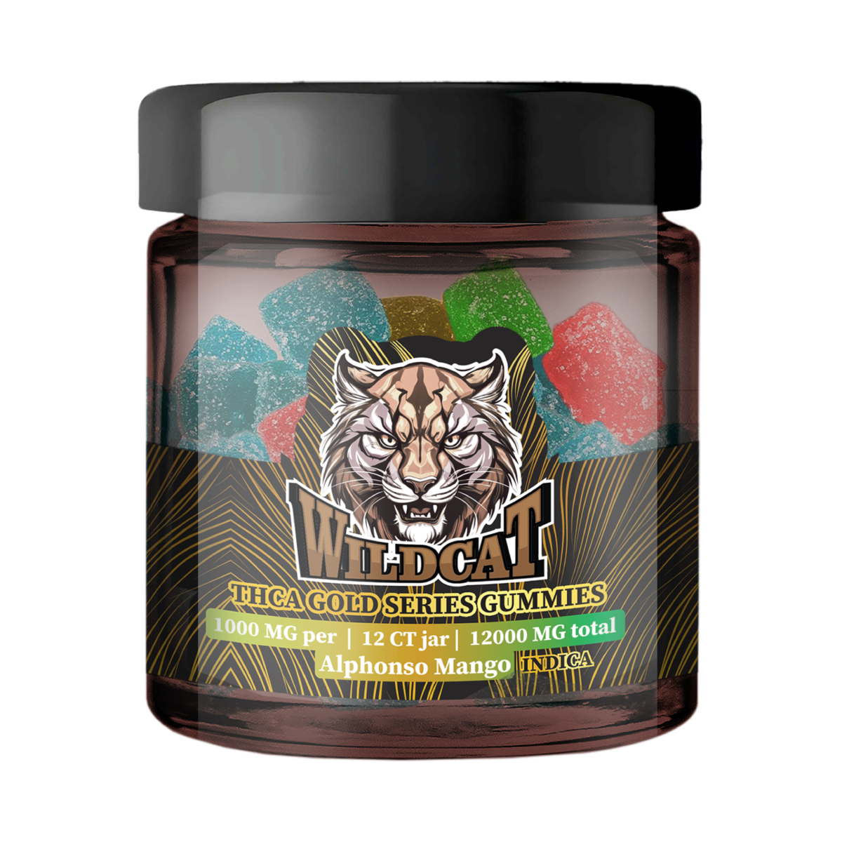 WILD CAT THCA GOLD SERIES 1000MG PER GUMMY
