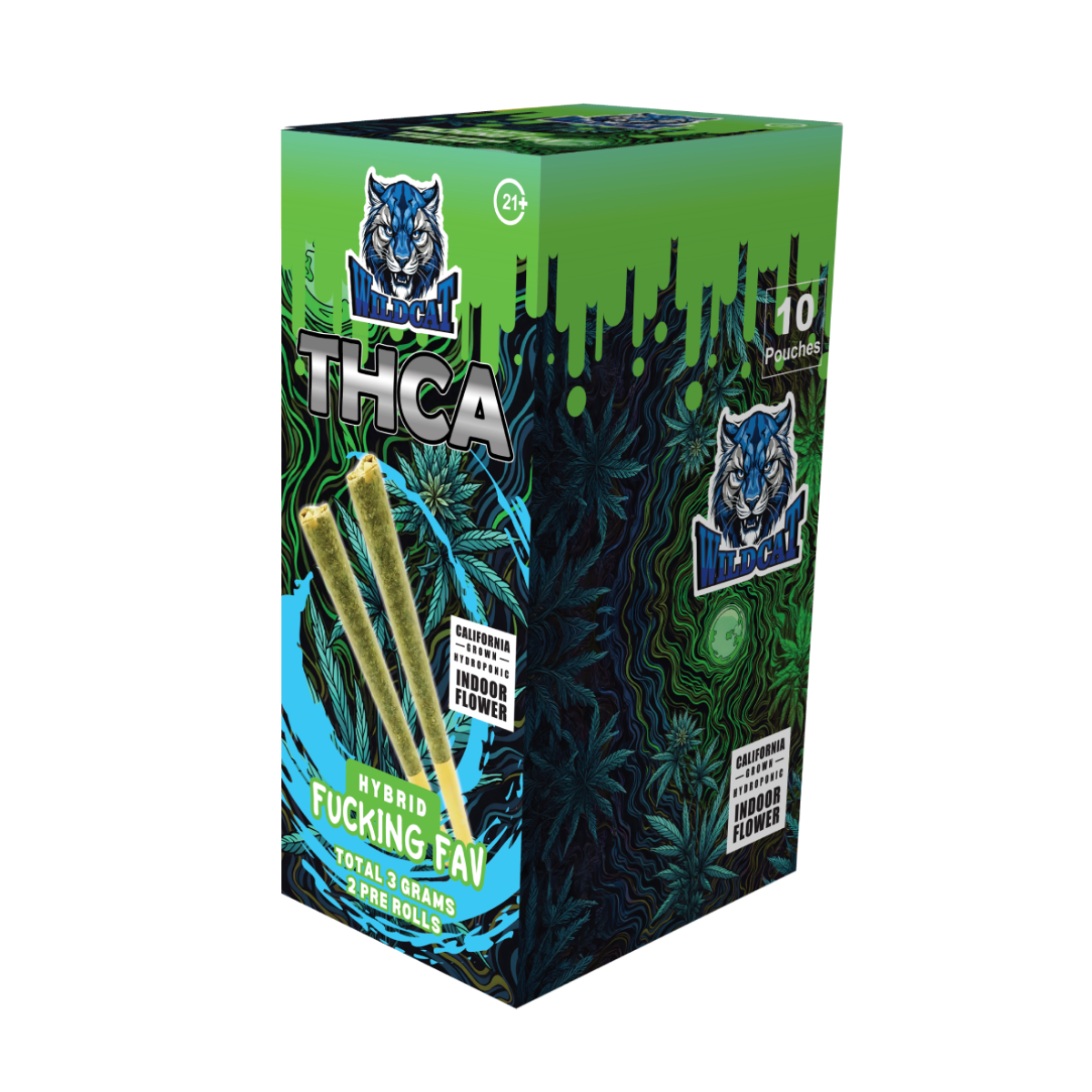 WILDCAT THCA PREROLL 3GM PER PACK