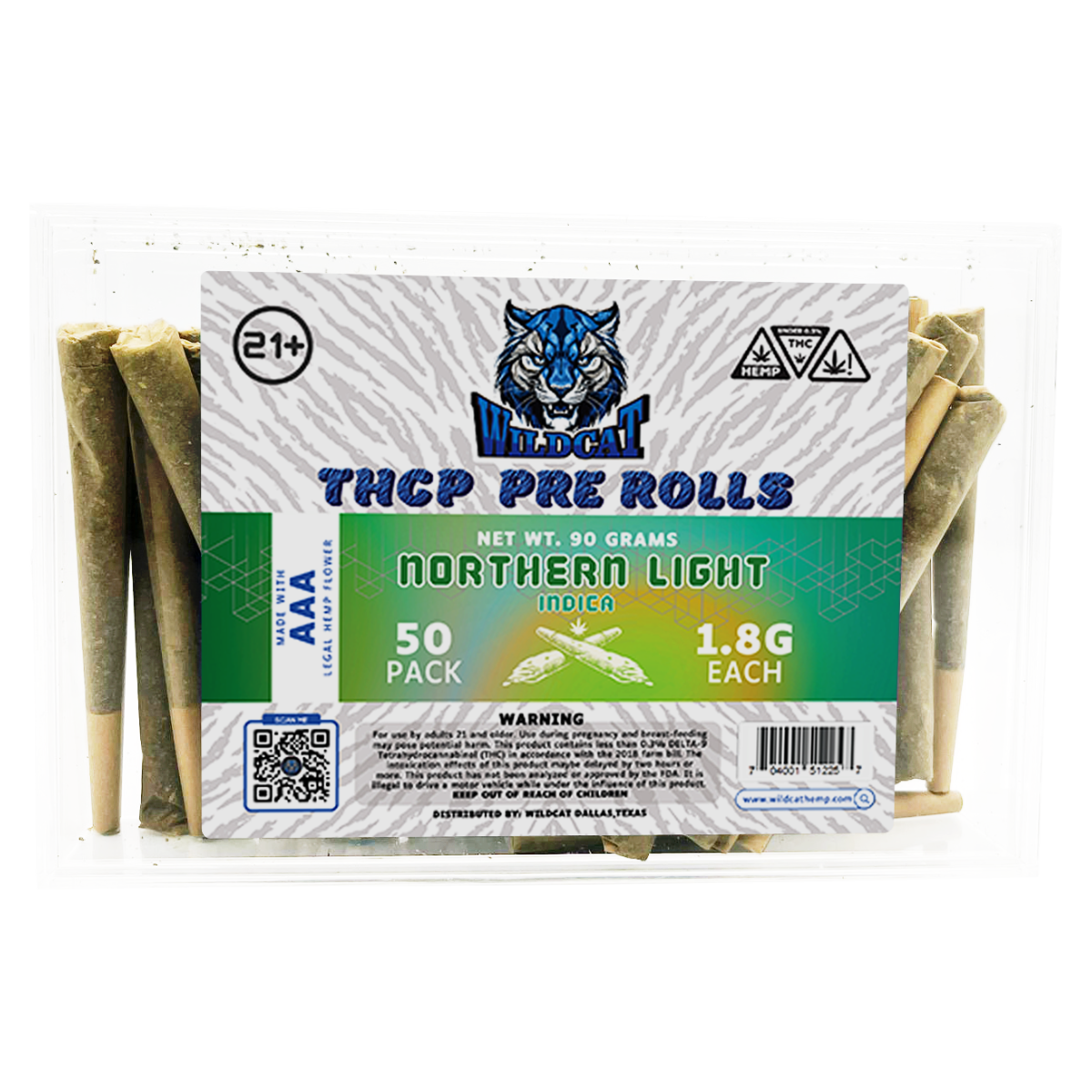 WILD CAT AAA HEMP THCP PREROLLS | 1.8GM