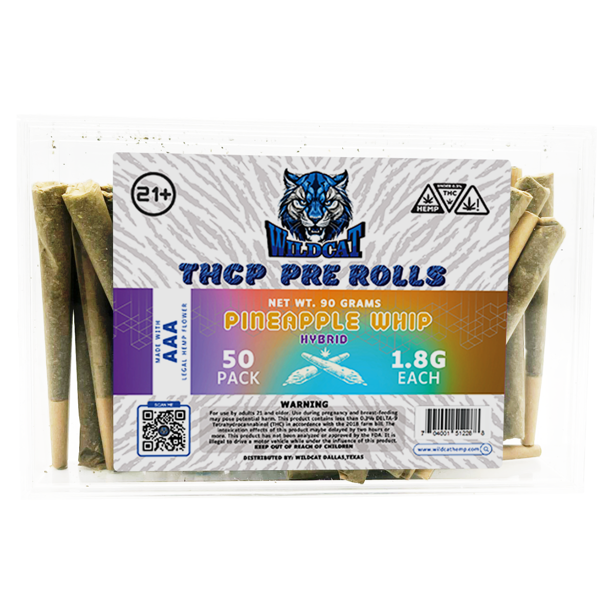 WILD CAT AAA HEMP THCP PREROLLS | 1.8GM
