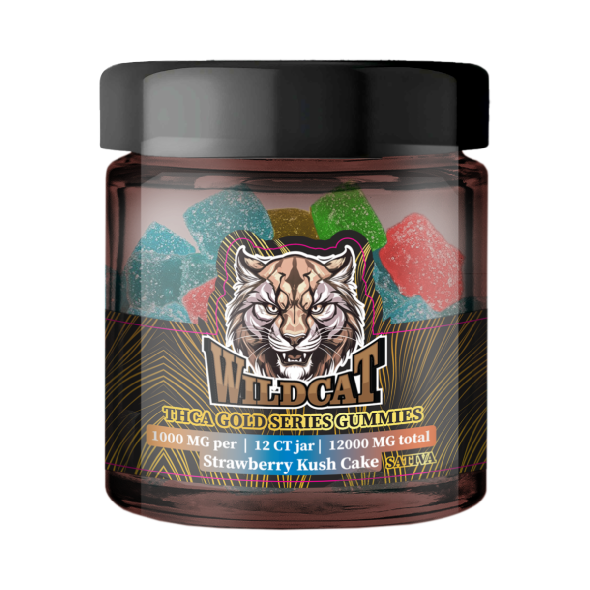 WILD CAT THCA GOLD SERIES 1000MG PER GUMMY