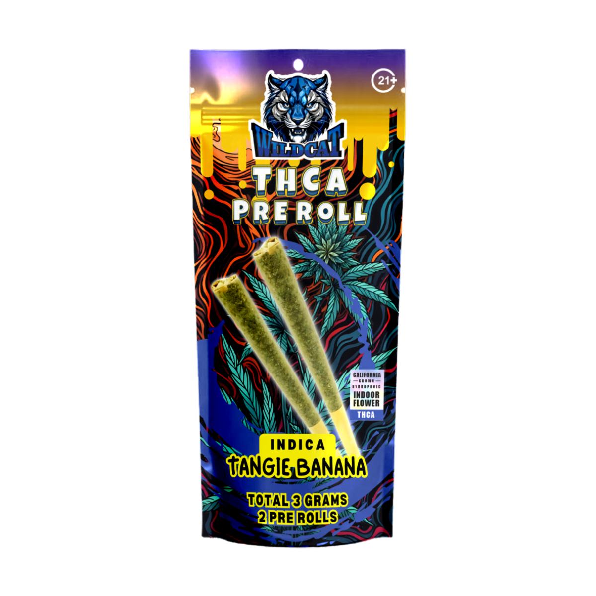WILDCAT THCA PREROLL 3GM PER PACK