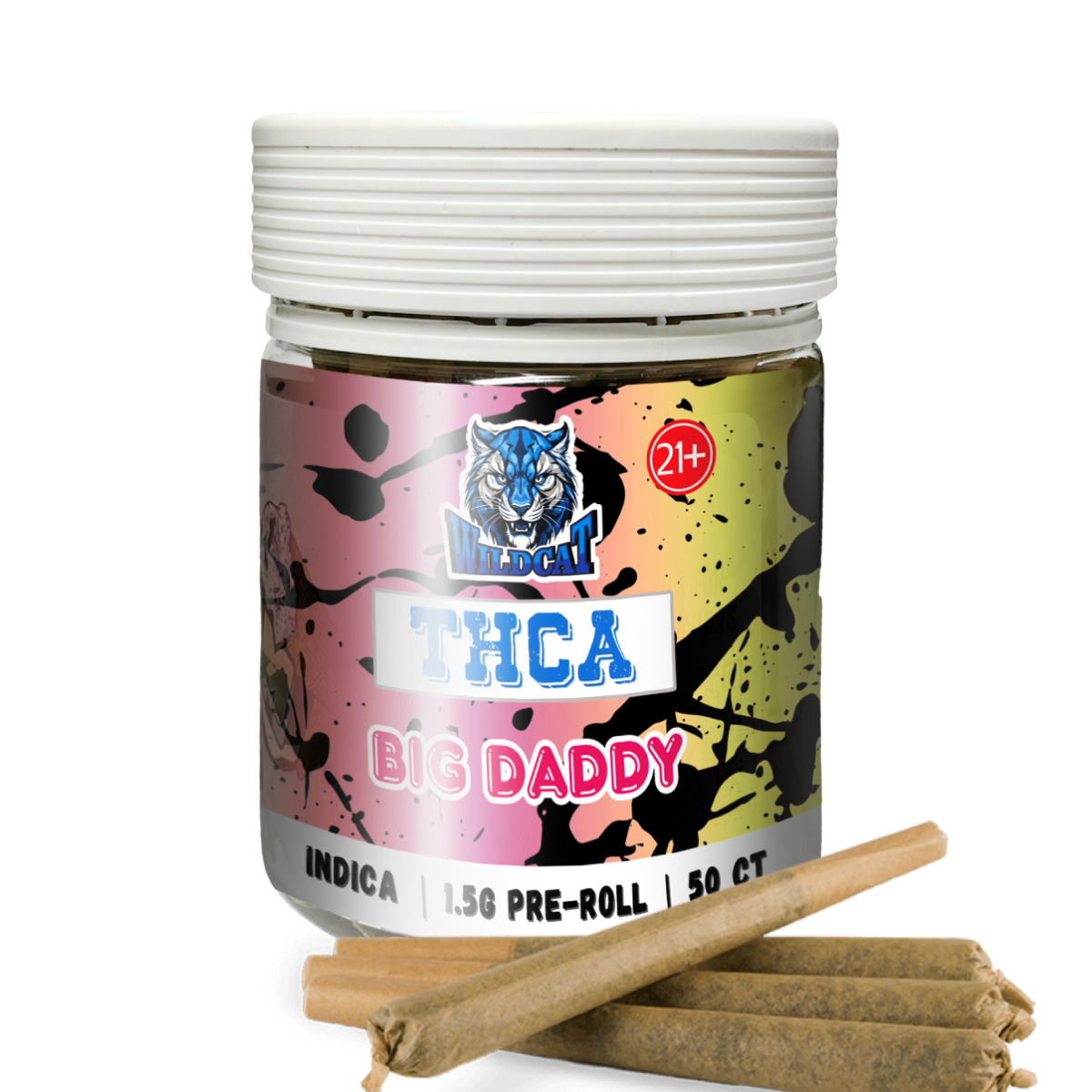 THCA PRE ROLL 50 CT JAR