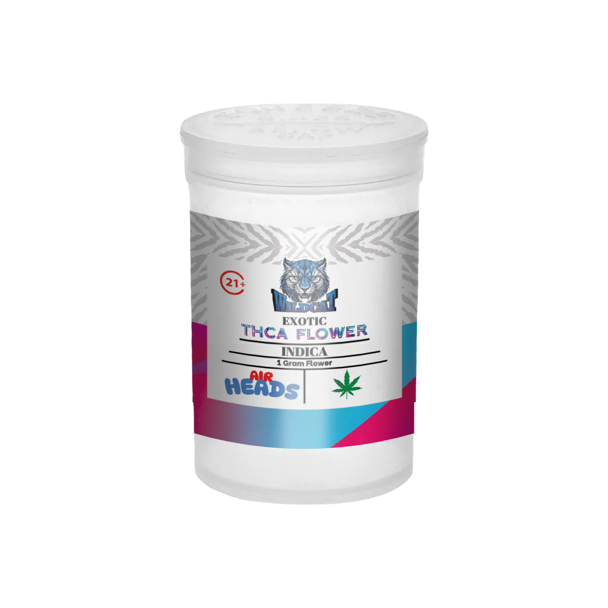 WILD CAT EXOTIC THCA FLOWER | 1GM FLOWER POPTOP JAR