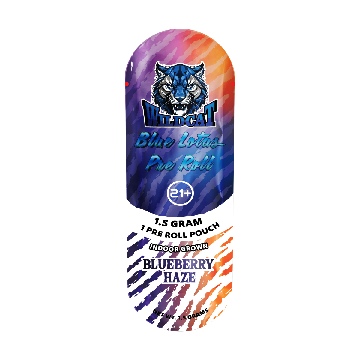 WILDCAT BLUE LOTUS  1.5GM PREROLL | 3 FLAVORS IN BOX |
