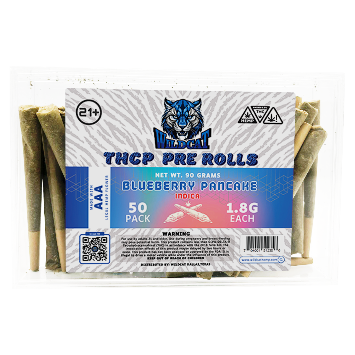 WILD CAT AAA HEMP THCP PREROLLS | 1.8GM