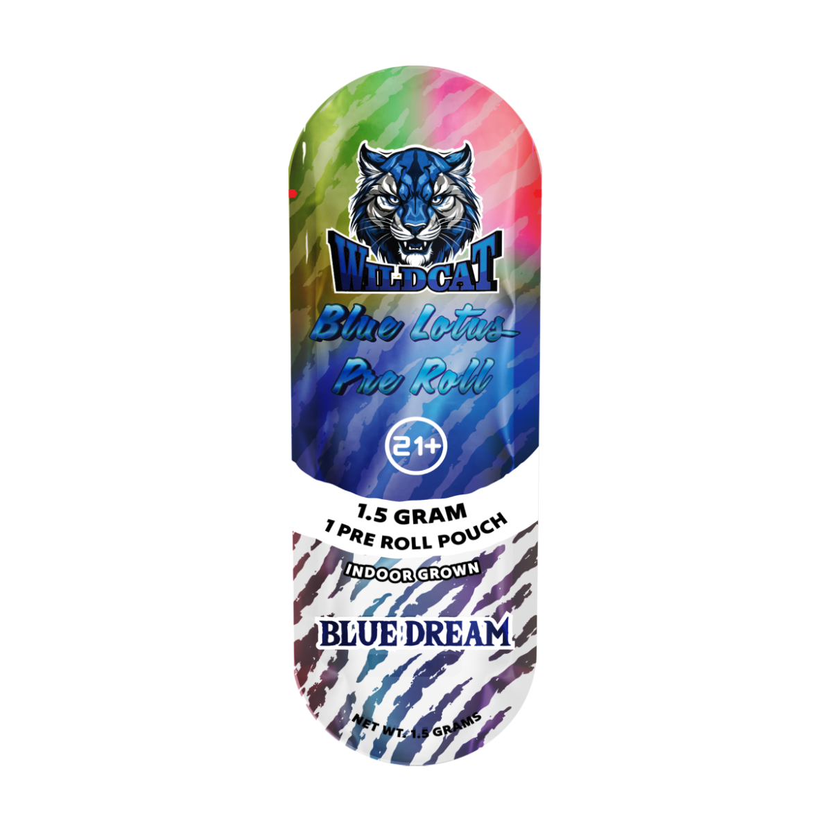 WILDCAT BLUE LOTUS  1.5GM PREROLL | 3 FLAVORS IN BOX |