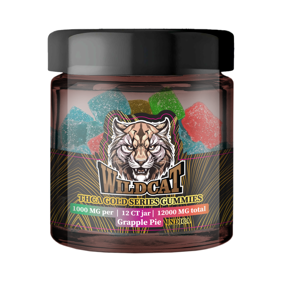WILD CAT THCA GOLD SERIES 1000MG PER GUMMY