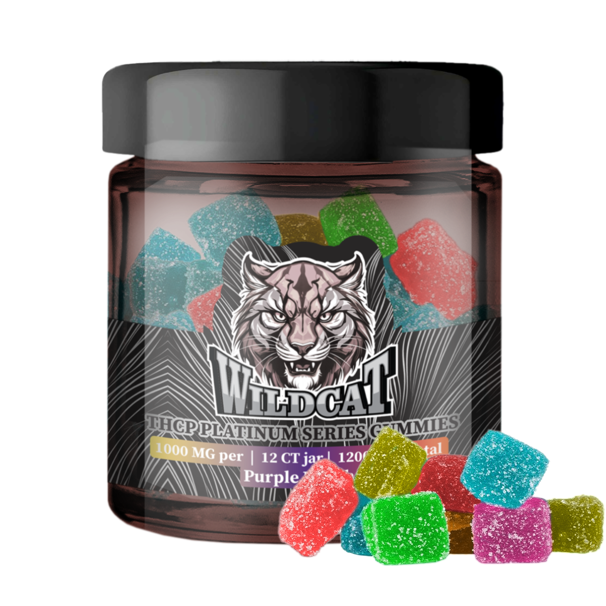 WILD CAT  THCP PLATINUM SERIES GUMMIES 1000MG PER GUMMY
