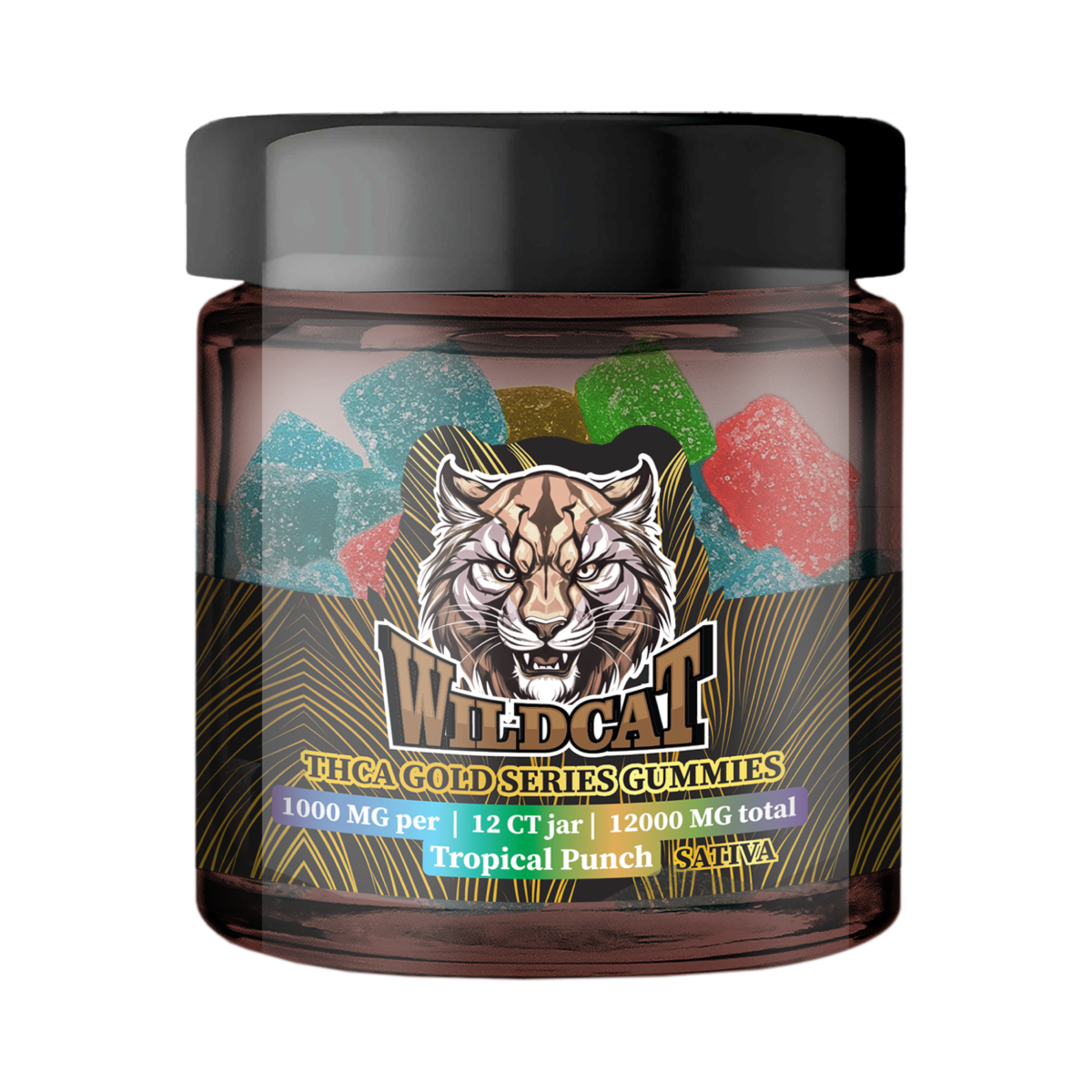 WILD CAT THCA GOLD SERIES 1000MG PER GUMMY